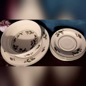 VINTAGE DISHWARE White Christmas by Sang